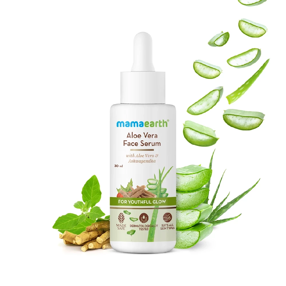 Aloe Vera Face Serum with Aloe Vera & Ashwagandha for a Youthful Glow